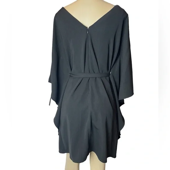 Aidan Mattox Embellished Black Midi Formal Dress or Short Kaftan in Size…​​ - Picture 3 of 16